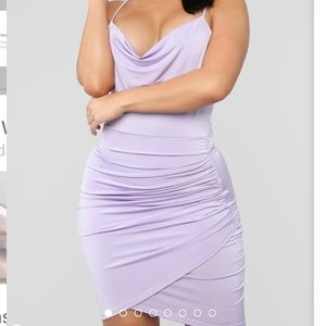 Lilac Fashion Nova Body Con Dress